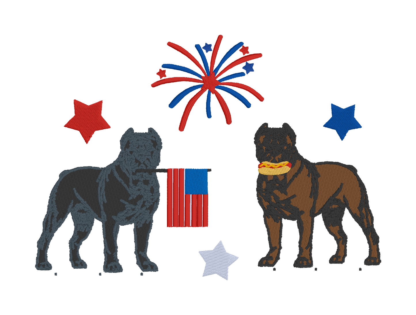 Cane Corso Fourth of July embroidered Comfort Colors t-shirt, Fourth of july embroidered shirt, Comfort colors shirt, Comfort Colors fourth of july shirt