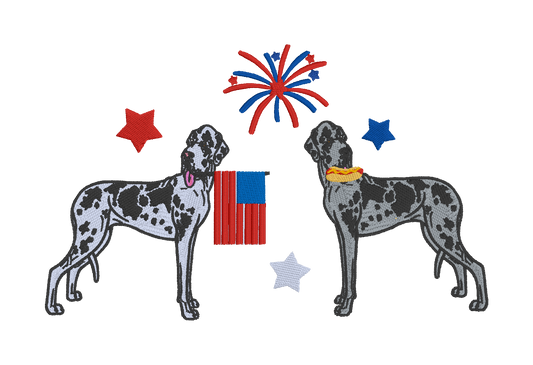 Great Danes White and black & all black and grey Fourth of July embroidered Comfort Colors t-shirt, Fourth of july embroidered shirt, Comfort colors shirt, Comfort Colors fourth of july shirt (Copy) (Copy) (Copy)